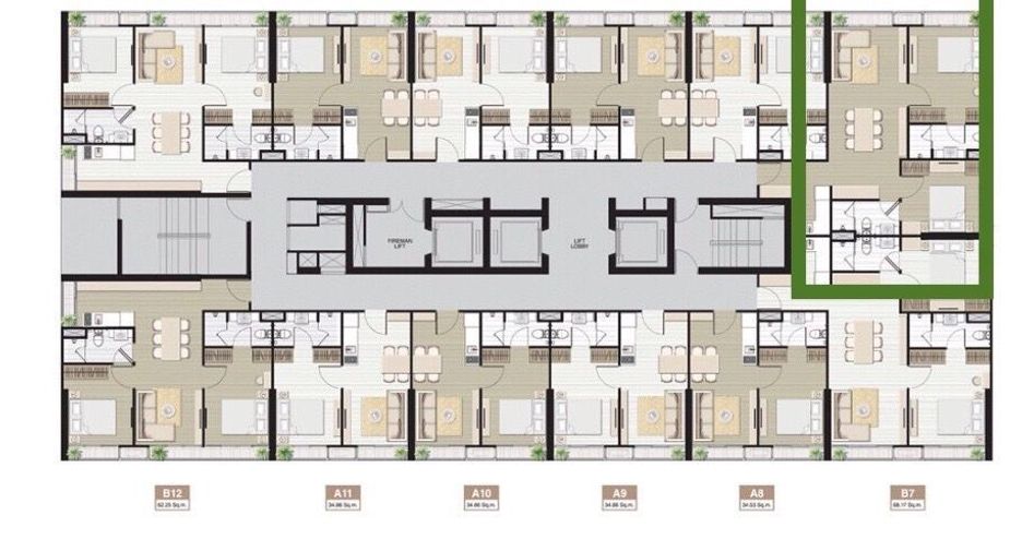 For rent 2 bedrooms condo in Watthana, Bangkok