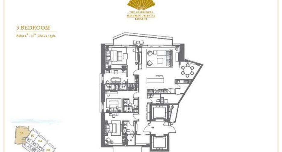 For rent and for sale 3 bedrooms condo in Khlong San, Bangkok