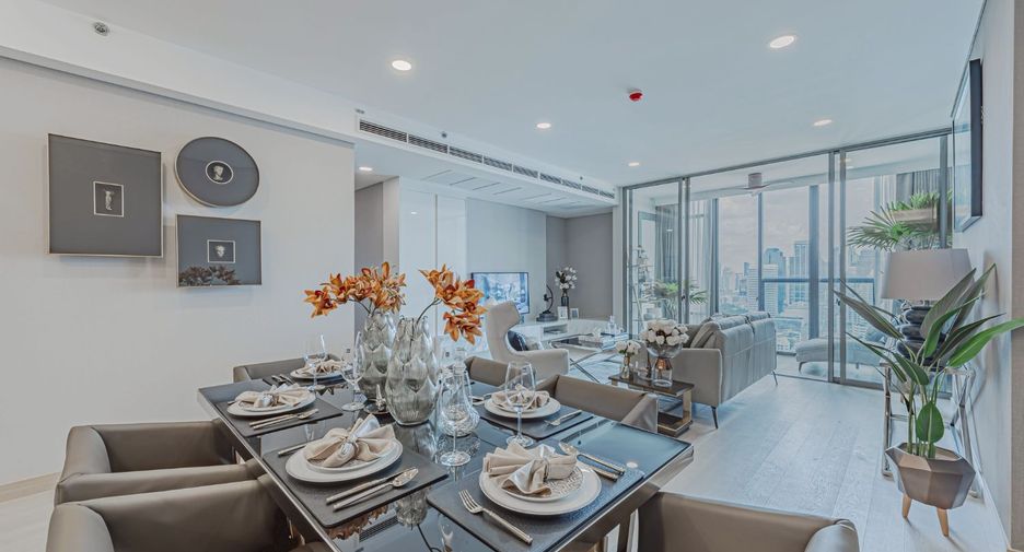 Condo en venta de 3 habitaciones en Khlong Toei, Bangkok