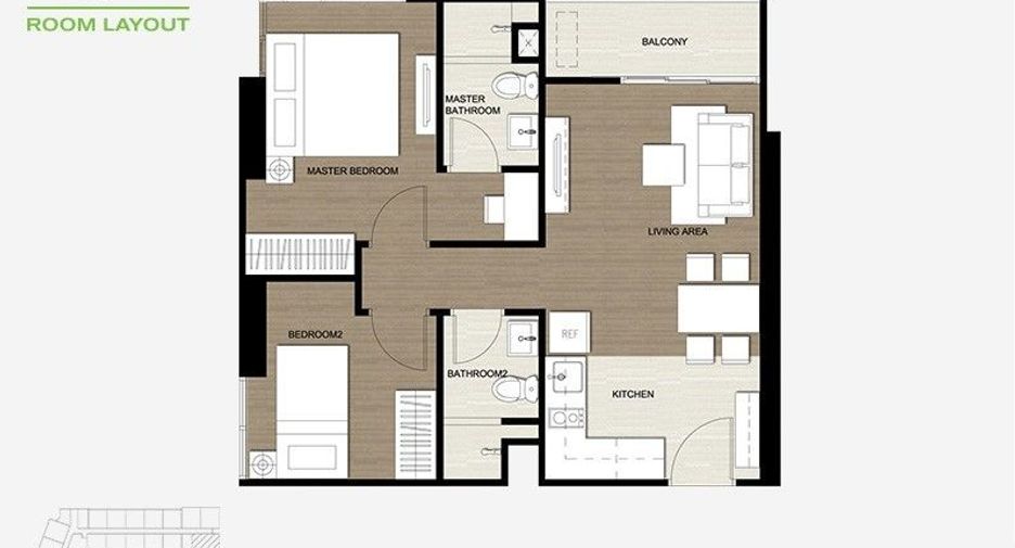 Condo en alquiler y en venta de 2 habitaciones en Watthana, Bangkok