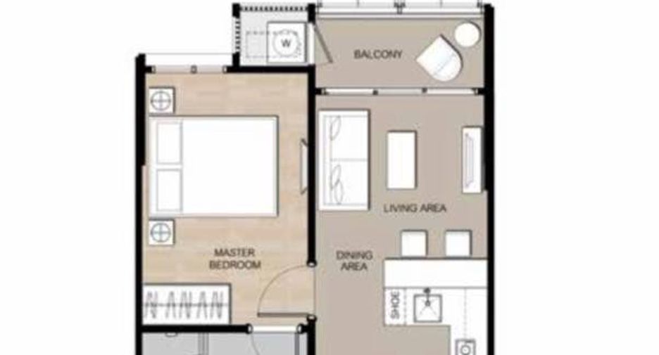 For rent 1 bed condo in Suan Luang, Bangkok