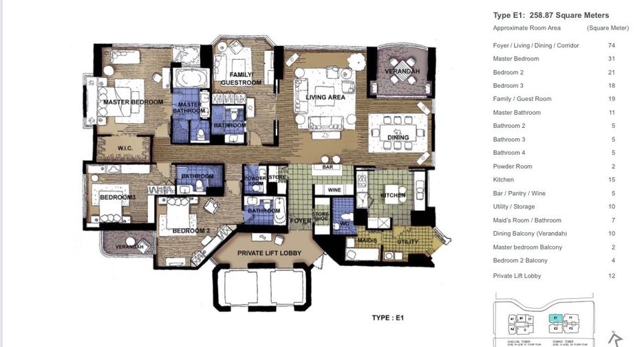 For rent and for sale 4 bedrooms condo in Pathum Wan, Bangkok