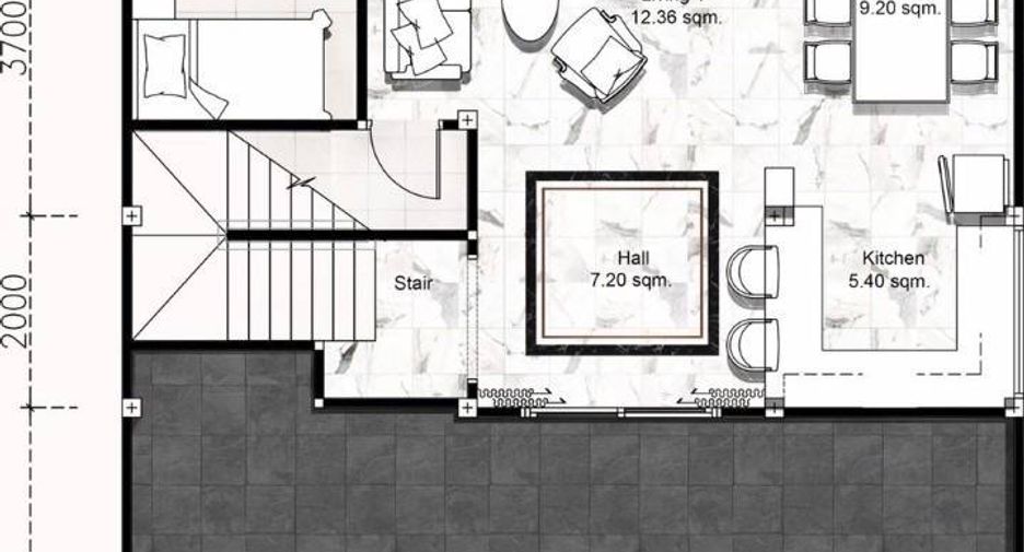 For rent and for sale 4 bedrooms townhouse in Watthana, Bangkok