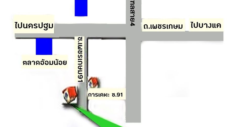 Casa adosada en venta de 5 habitaciones en Krathum Baen, Samut Sakhon