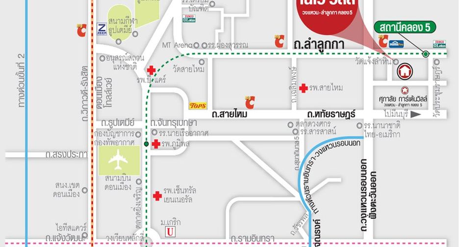 Reihenhaus zum Kauf mit 2 Zimmer in Lam Luk Ka, Pathum Thani