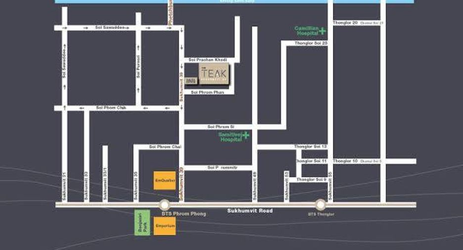 For rent 1 bed condo in Watthana, Bangkok