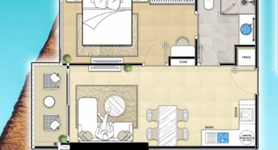 For sale 1 bed condo in Bang Lamung, Chonburi