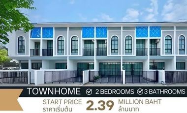 For sale 2 bedrooms townhouse in Bang Lamung, Chonburi