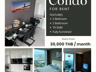 For Rent 2 Bedroom Condo In Bang Lamung, Chonburi