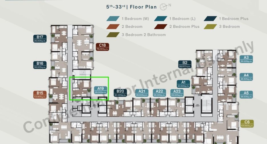 For sale 1 bed condo in Ratchathewi, Bangkok