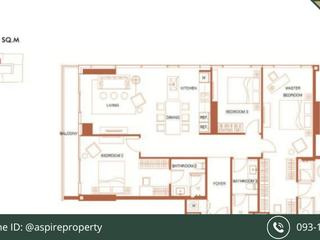 À vendre 3 chambres condo à Watthana, Bangkok