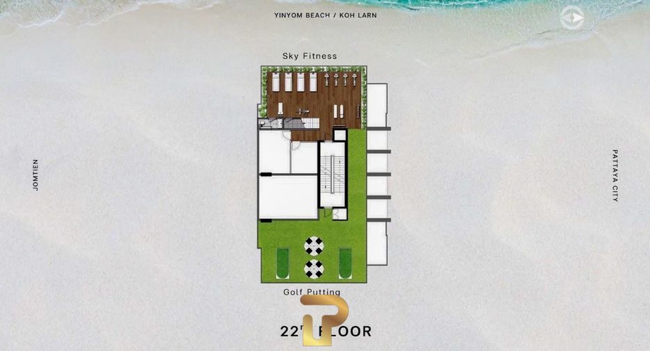 Wohnung zum Kauf mit Studio in Bang Lamung, Chonburi