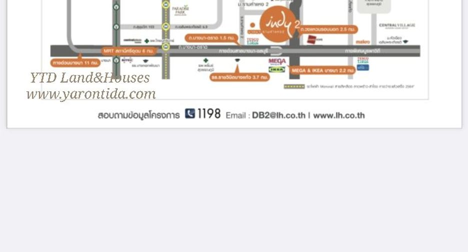 For rent 3 bedrooms townhouse in Prawet, Bangkok