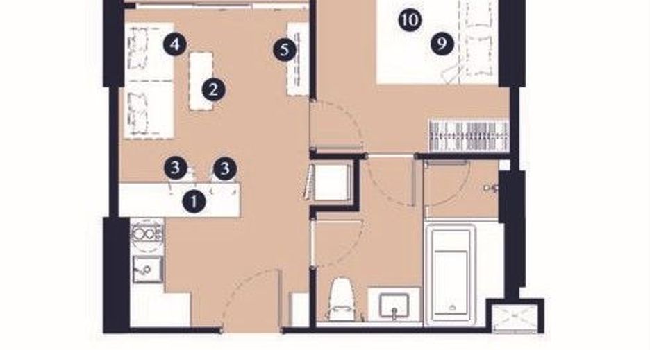 For sale 1 bed condo in Bang Lamung, Chonburi