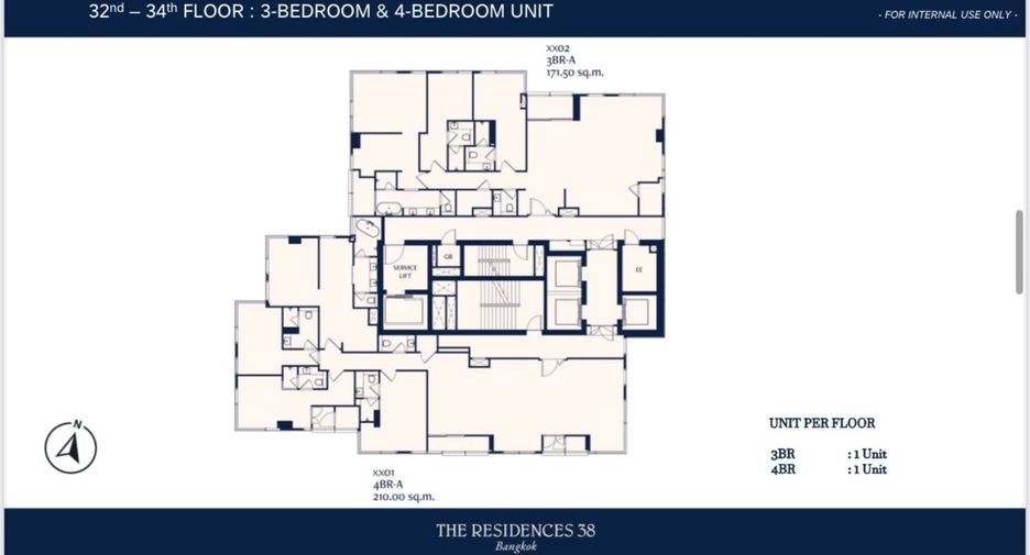 Wohnung zum Kauf mit 4 Zimmer in Khlong Toei, Bangkok