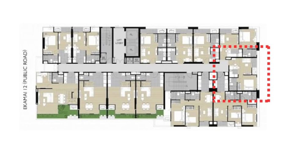 Продажа 1 кровать кондо в Щаттхана, Бангкок