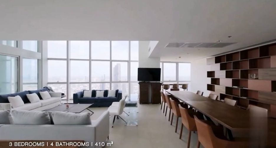 For rent and for sale 3 bedrooms condo in Sathon, Bangkok