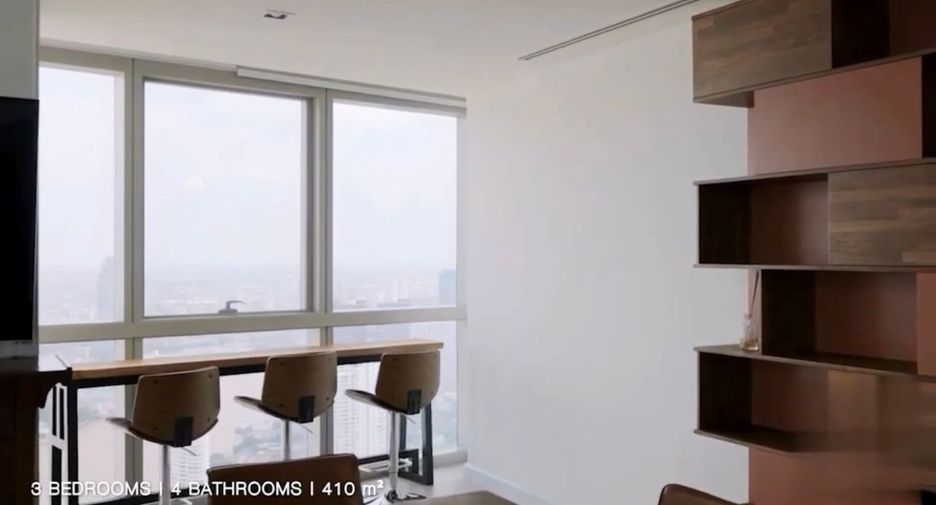 For rent and for sale 3 bedrooms condo in Sathon, Bangkok