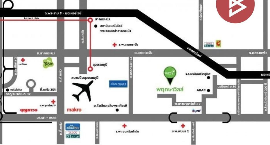Casa adosada en venta de estudio en Bang Sao Thong, Samut Prakan