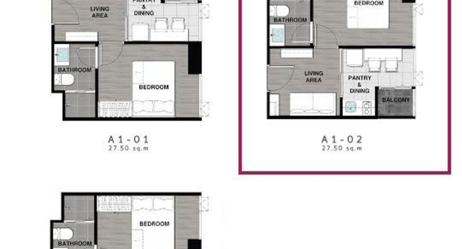 For sale 1 bed condo in Bang Lamung, Chonburi