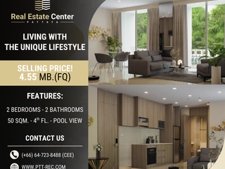 For sale 2 bedrooms condo in Bang Lamung, Chonburi