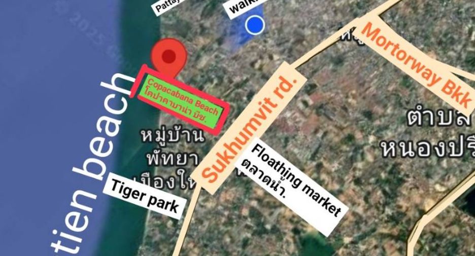 À vendre 1 chambre condo à Bang Lamung, Chonburi