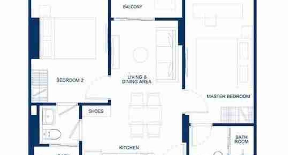 For rent 2 bedrooms condo in Mueang Phuket, Phuket