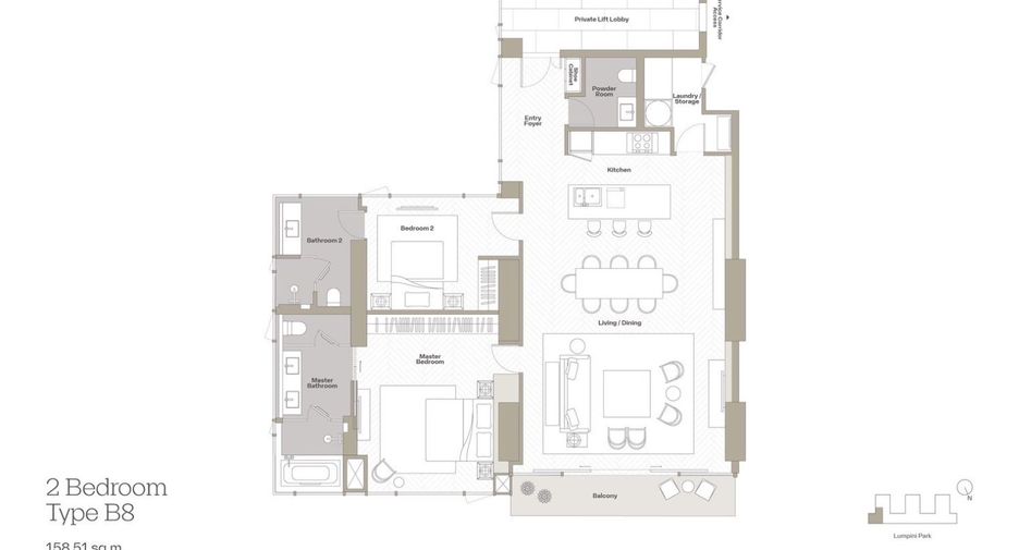 For sale 2 bedrooms condo in Bang Rak, Bangkok