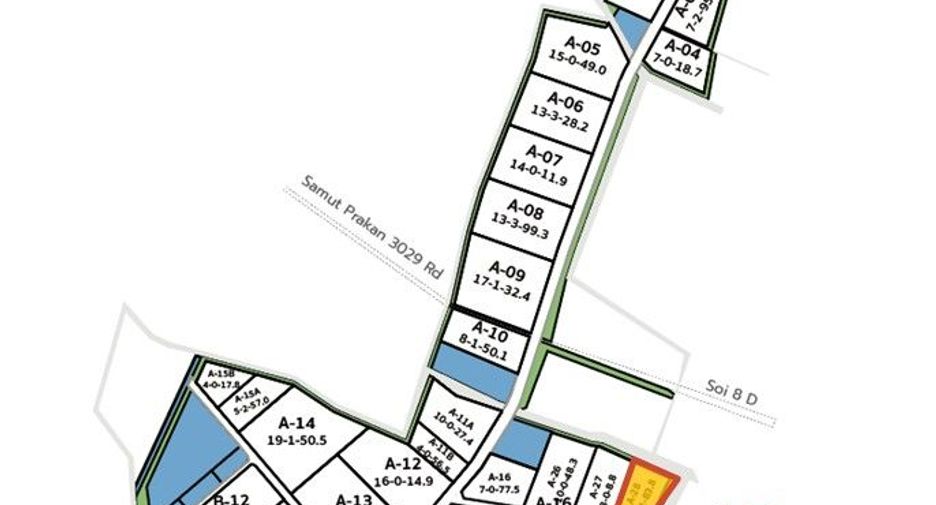 For sale land in Mueang Samut Prakan, Samut Prakan