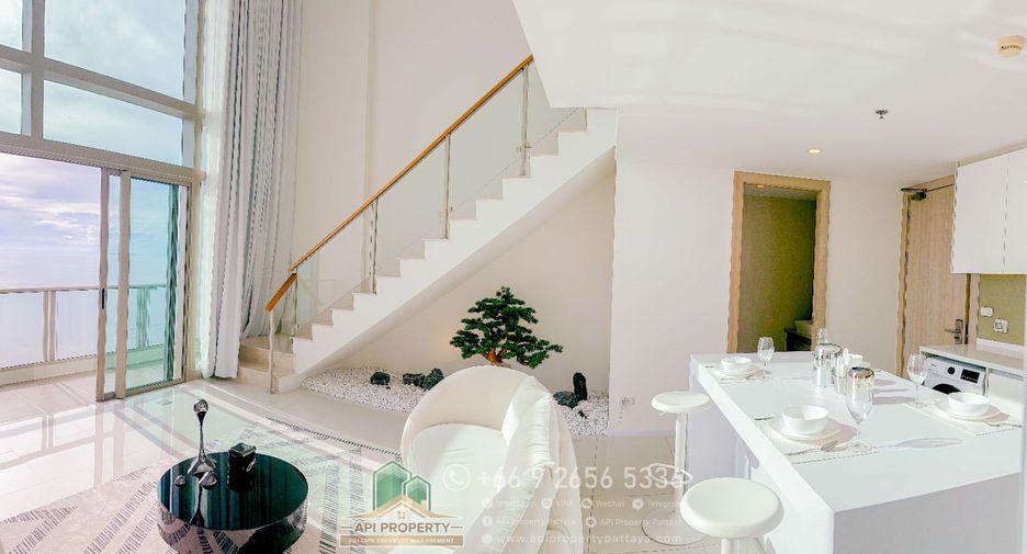 For rent and for sale 2 bedrooms condo in Jomtien, Pattaya