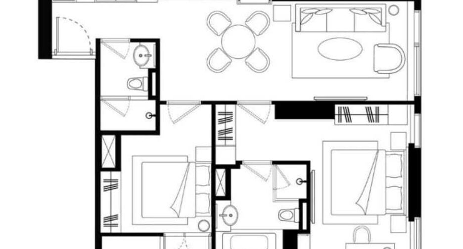 For rent 2 bedrooms condo in Khlong Toei, Bangkok
