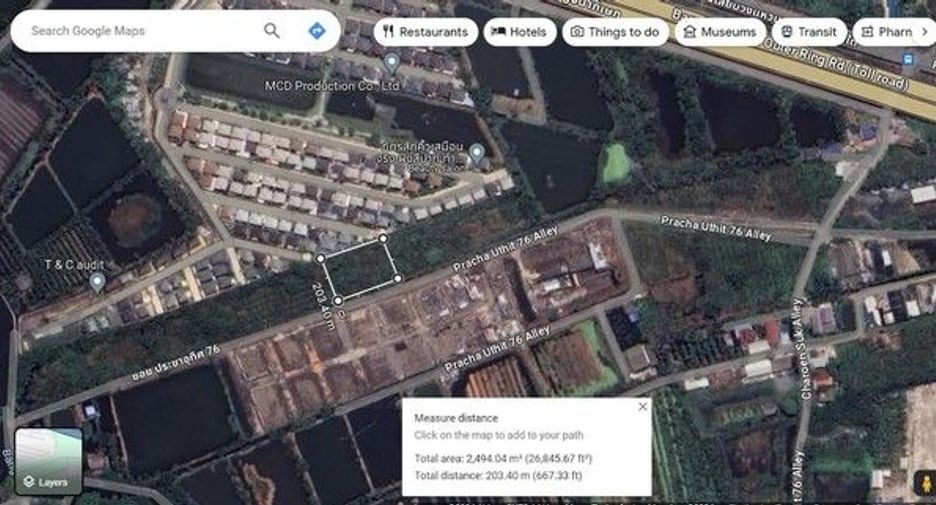 Terreno en venta en Thung Khru, Bangkok