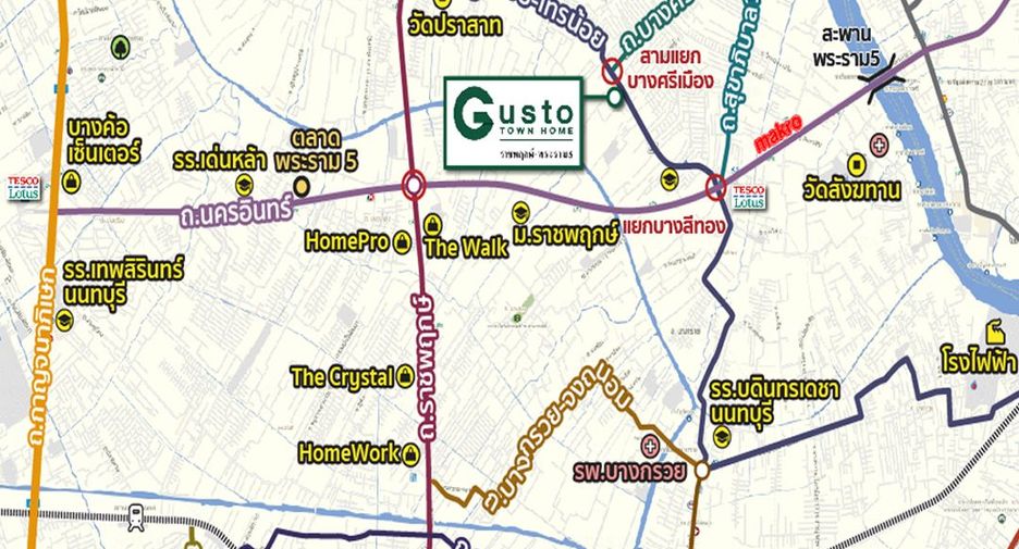 Casa adosada en venta de 3 habitaciones en Bang Kruai, Nonthaburi