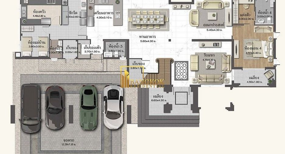 Haus zur Miete und zum Kauf mit 4 Zimmer in Suan Luang, Bangkok