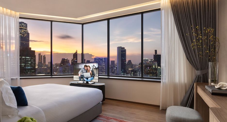 Apartamento con servicios en alquiler de 3 habitaciones en Sathon, Bangkok