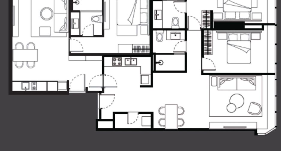 Apartamento con servicios en alquiler de 3 habitaciones en Sathon, Bangkok