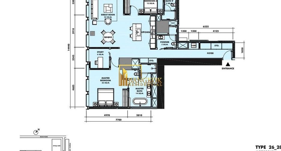 Condo en alquiler y en venta de 2 habitaciones en Sathon, Bangkok