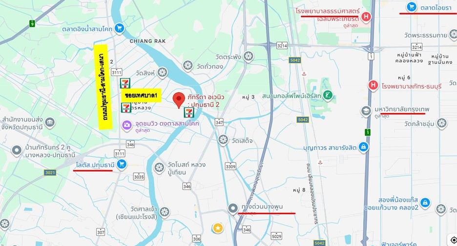 Casa en venta de 6 habitaciones en Sam Khok, Pathum Thani