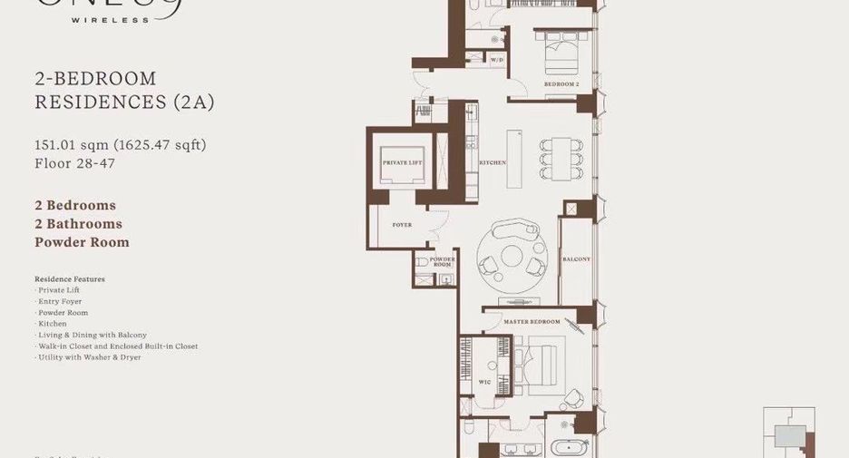 Condo en alquiler y en venta de 2 habitaciones en Sathon, Bangkok