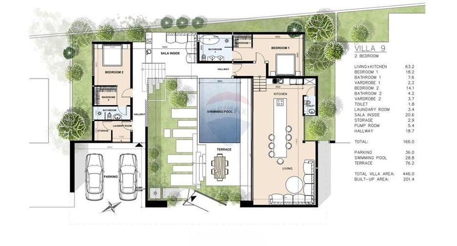 Villa en venta de 2 habitaciones en Ko Samui, Surat Thani