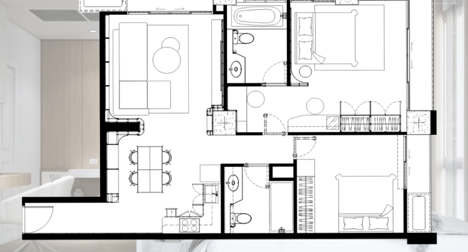 ขาย 2 ห้องนอน คอนโด ใน วัฒนา, กรุงเทพฯ