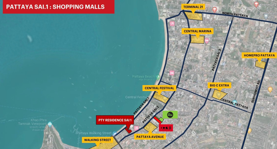 Wohnung zum Kauf mit 2 Zimmer in Bang Lamung, Chonburi