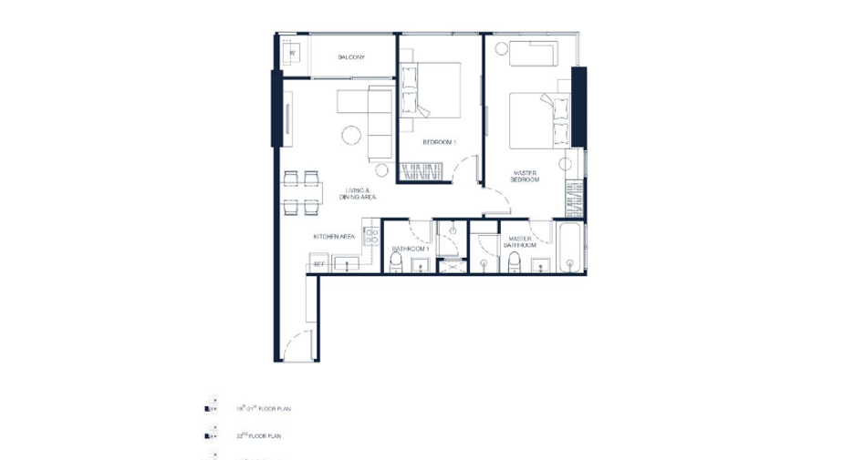 Wohnung zum Kauf mit 2 Zimmer in Bang Lamung, Chonburi