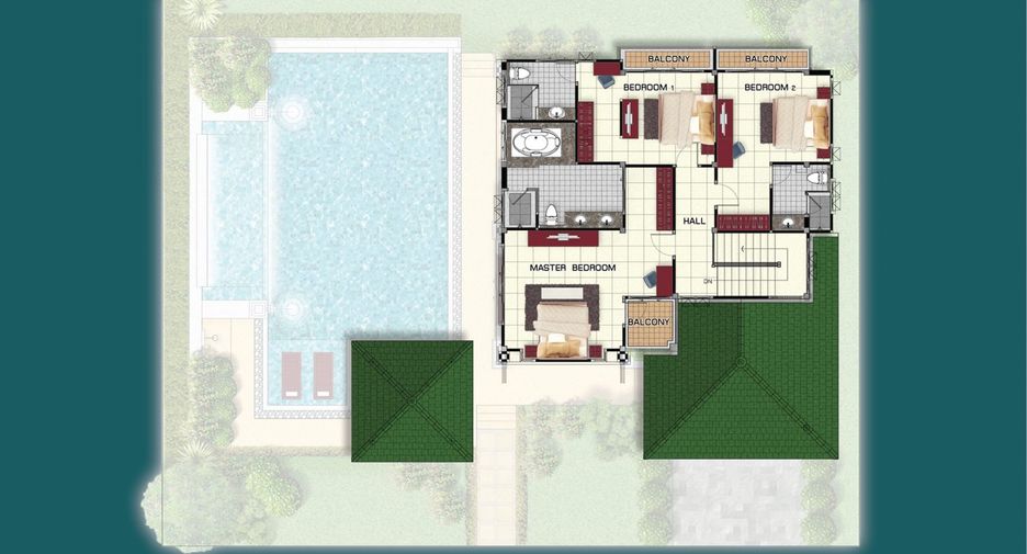 À vendre 5 chambres maison à Bang Lamung, Chonburi