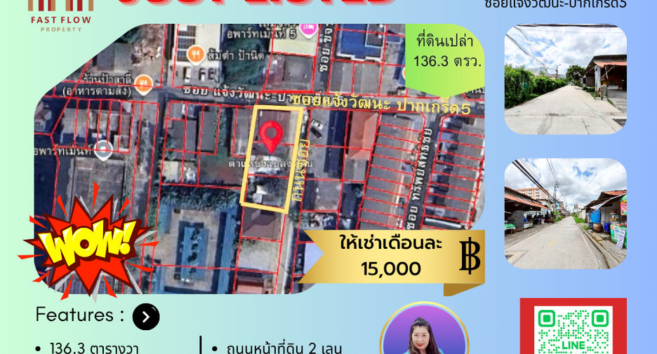 Аренда Участок в Pak Kret, Нонтабури