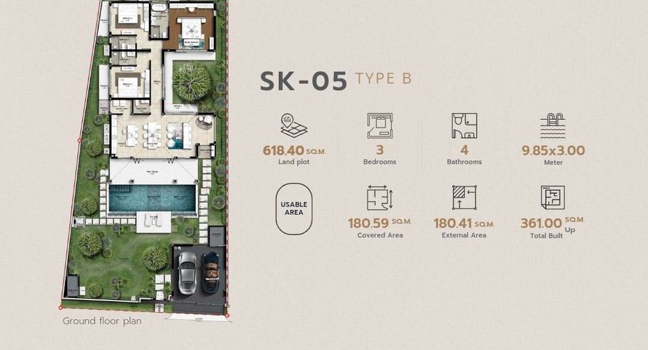 Villa en venta de 3 habitaciones en Thalang, Phuket