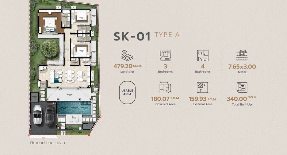 Villa en venta de 3 habitaciones en Thalang, Phuket