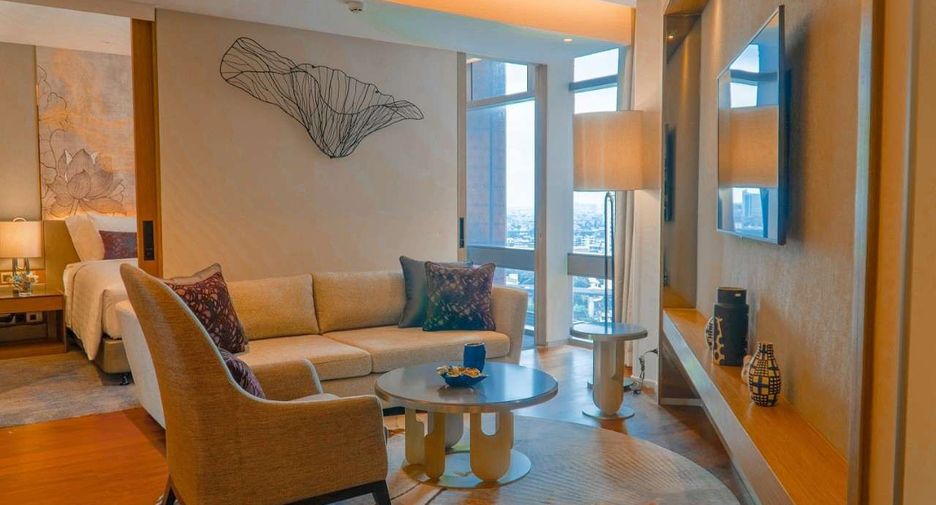 À louer 2 chambres appartement avec services à Ratchathewi, Bangkok