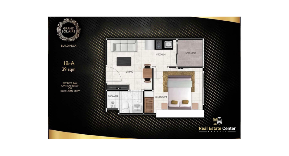 Wohnung zum Kauf mit 1 Zimmer in Bang Lamung, Chonburi
