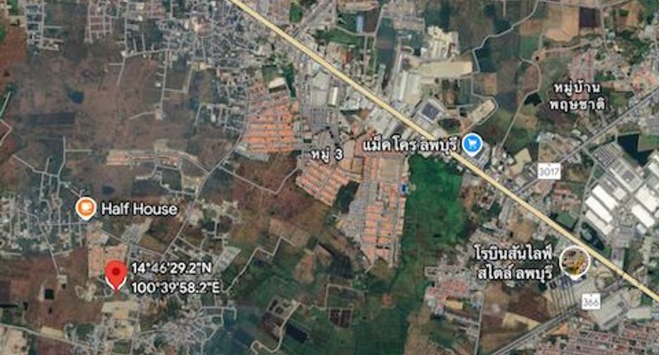 Terreno en venta en Mueang Lop Buri, Lopburi